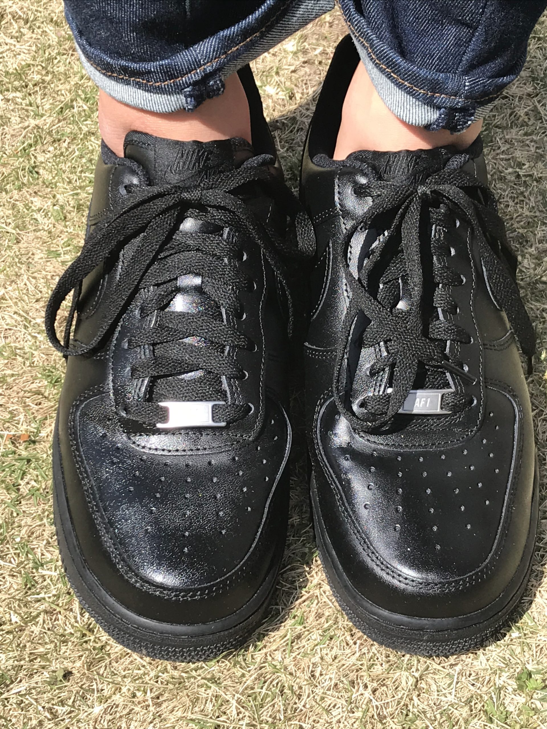 オイルアップしたら表情が変わる？NIKE AIR FORCE1 BLACK | 孤高なwalker